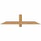 Ekena Millwork Eugene Smooth Timber Gable Bracket, Western Red Cedar, 48"W x 12"H x 1 1/2"D x 3 1/2"F, 6/12 Pitch GBW048X12X0204EUG00SWR - alternate 1